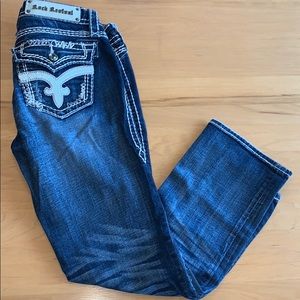 rock revival capri jeans